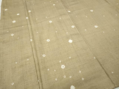 平和屋着物●上質な紬　総絞り　正絹　逸品　CABD0207ut