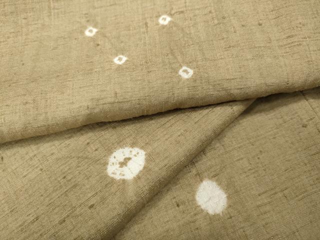 平和屋着物●上質な紬　総絞り　正絹　逸品　CABD0207ut