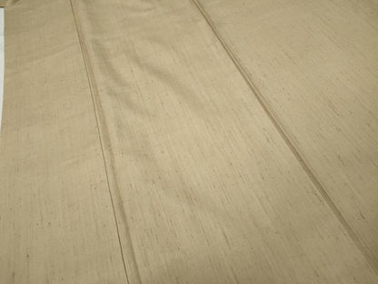 平和屋着物●上質な紬　色無地　作家物　香色　そごう扱い　正絹　逸品　CABD0209ut