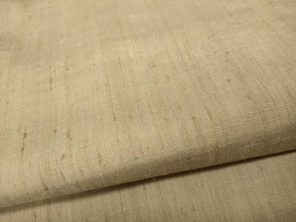 平和屋着物●上質な紬　色無地　作家物　香色　そごう扱い　正絹　逸品　CABD0209ut
