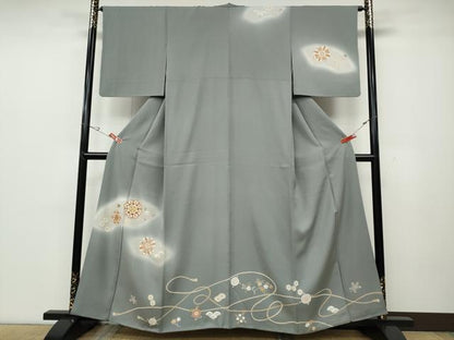 平和屋着物●訪問着　地紙正倉院花文　暈し染め　金彩　正絹　逸品　CABD0210ut