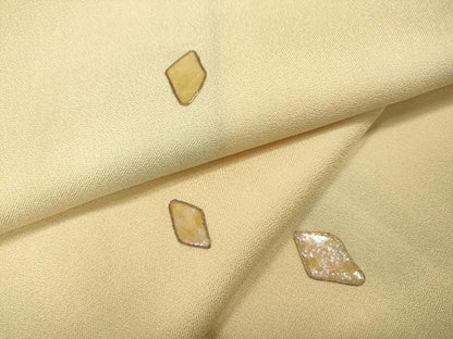 平和屋着物●訪問着　螺鈿　菱吉祥文　金彩　ゑり善扱い　正絹　逸品　CABD0211ut