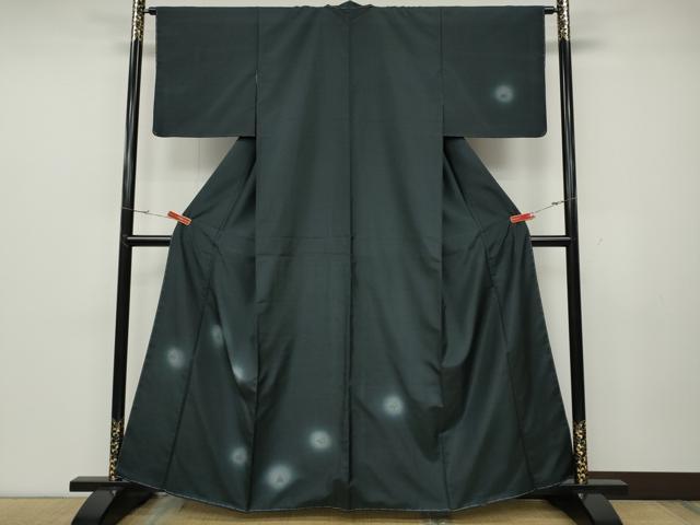 平和屋着物●訪問着　本場大島紬　風景草花文　正絹　逸品　CABD0212ut