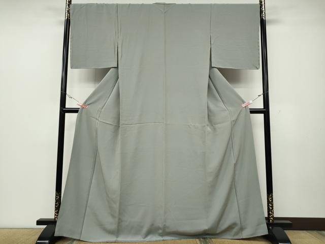 平和屋着物●上質な色無地　霞色　正絹　逸品　CABD0217ut