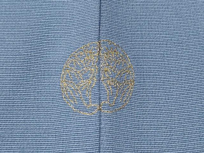 平和屋着物●訪問着　作家物　刺繍　笹　枝桜文　金彩　やまと誂製　正絹　逸品　CABD0218ut