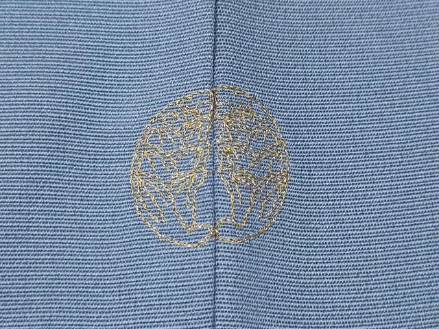 平和屋着物●訪問着　作家物　刺繍　笹　枝桜文　金彩　やまと誂製　正絹　逸品　CABD0218ut