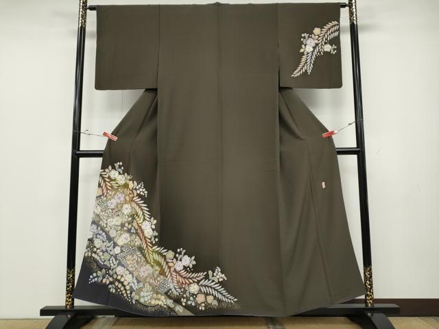 平和屋着物●越後十日町の一流染匠　桐屋・翠山工房　訪問着　辻が花　絞り　暈し染め　金彩　やまと誂製　正絹　逸品　CABD0224ut