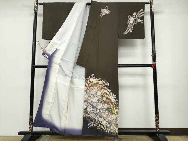 平和屋着物●越後十日町の一流染匠　桐屋・翠山工房　訪問着　辻が花　絞り　暈し染め　金彩　やまと誂製　正絹　逸品　CABD0224ut