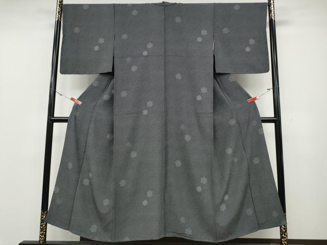 平和屋着物●江戸小紋　雪輪文　鮫小紋柄　正絹　逸品　CABD0226ut