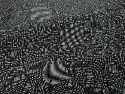 平和屋着物●江戸小紋　雪輪文　鮫小紋柄　正絹　逸品　CABD0226ut