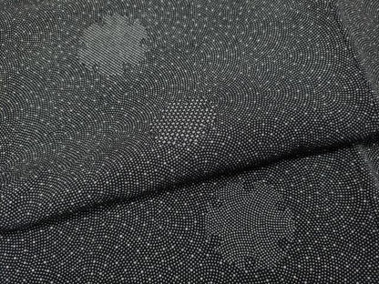 平和屋着物●江戸小紋　雪輪文　鮫小紋柄　正絹　逸品　CABD0226ut