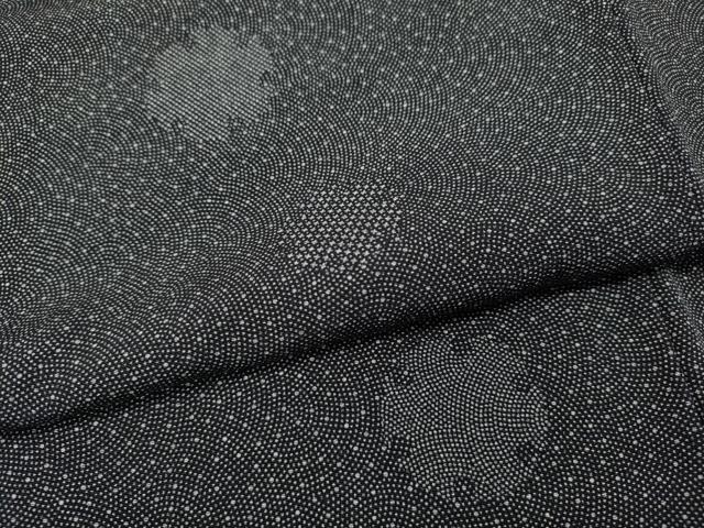 平和屋着物●江戸小紋　雪輪文　鮫小紋柄　正絹　逸品　CABD0226ut