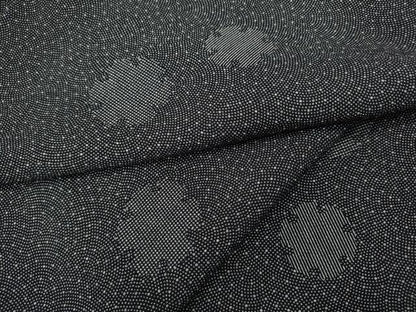 平和屋着物●江戸小紋　雪輪文　鮫小紋柄　正絹　逸品　CABD0226ut