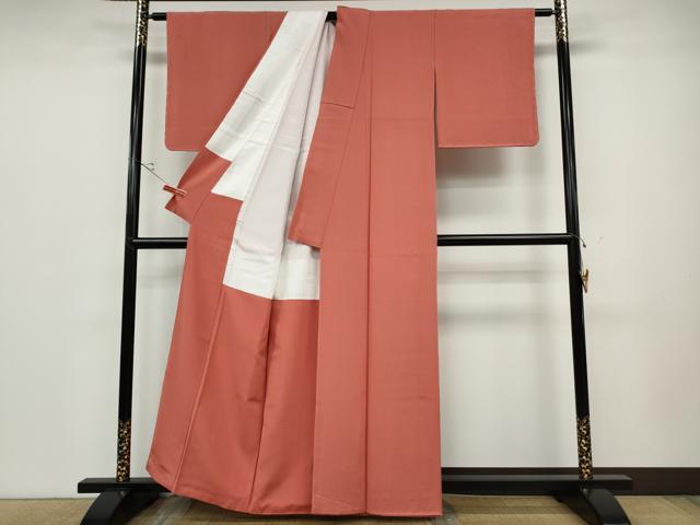 平和屋着物●人間国宝　初代 六谷梅軒(六谷紀久男)錐彫り　重要無形文化　財伊勢型紙　江戸小紋　角通し　正絹　逸品　CABD0230ut