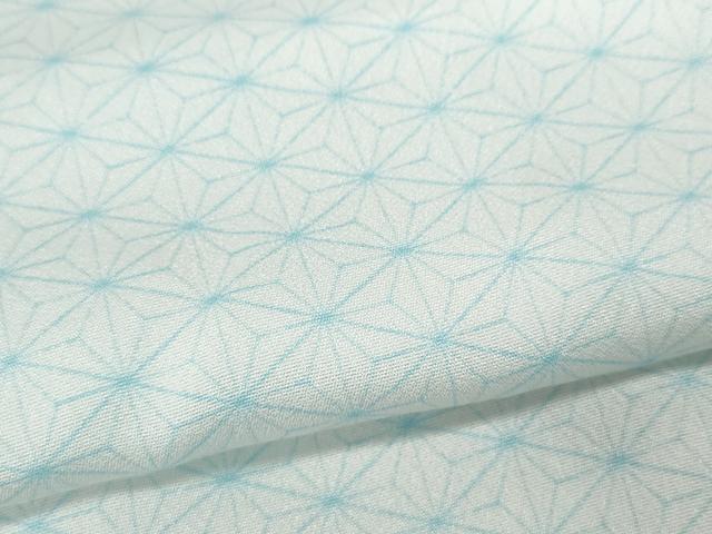 平和屋着物●長襦袢　無双仕立て　麻の葉文様　洗える着物　CABD0233ut