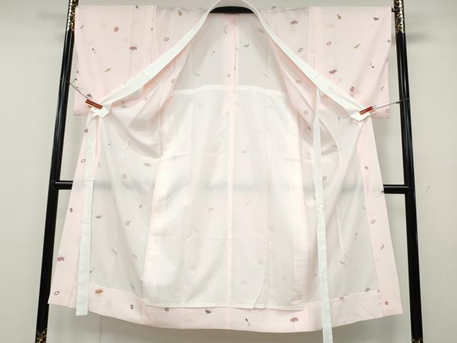 平和屋着物●長襦袢　無双仕立て　宝尽くし文　洗える着物　CABD0234ut