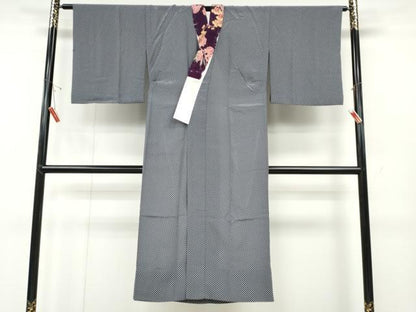 平和屋着物●長襦袢　無双仕立て　市松文　洗える着物　CABD0237ut