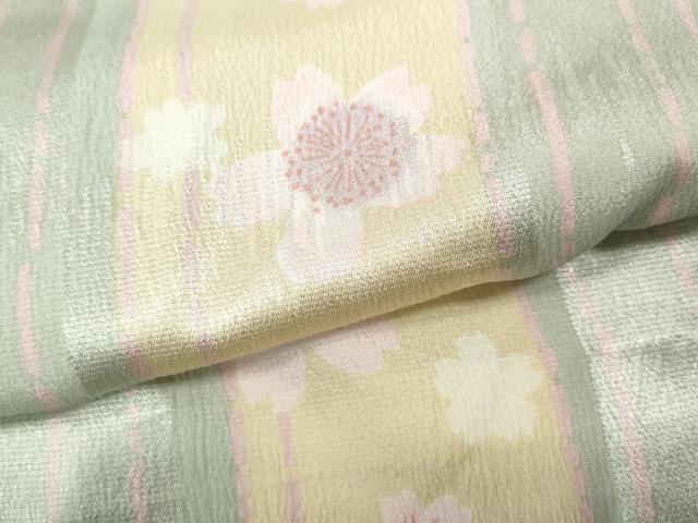 平和屋着物●長襦袢　無双仕立て　舞桜間道　洗える着物　CABD0238ut