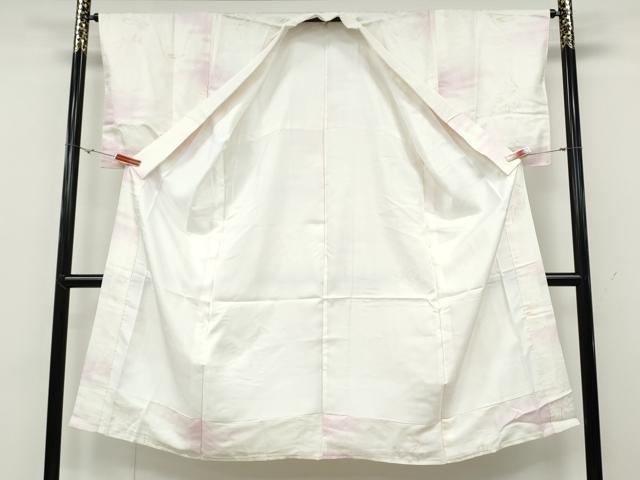 平和屋着物●長襦袢　袷　枝花文　暈し染め　正絹　逸品　CABD0239ut
