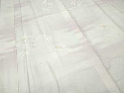 平和屋着物●長襦袢　袷　枝花文　暈し染め　正絹　逸品　CABD0239ut