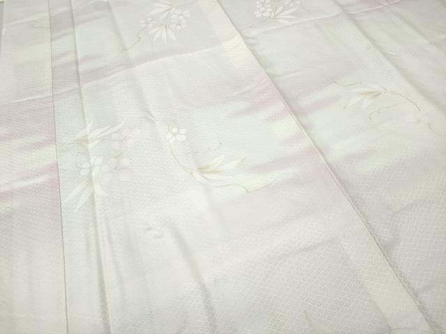 平和屋着物●長襦袢　袷　枝花文　暈し染め　正絹　逸品　CABD0239ut