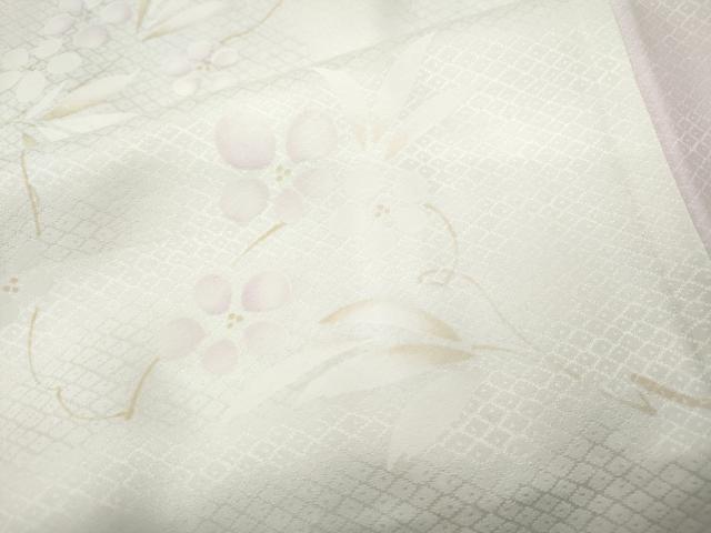平和屋着物●長襦袢　袷　枝花文　暈し染め　正絹　逸品　CABD0239ut