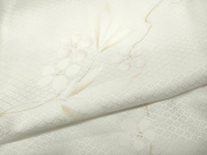 平和屋着物●長襦袢　袷　枝花文　暈し染め　正絹　逸品　CABD0239ut