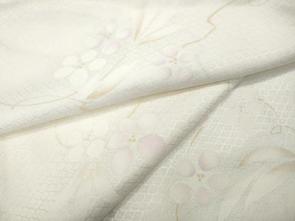 平和屋着物●長襦袢　袷　枝花文　暈し染め　正絹　逸品　CABD0239ut