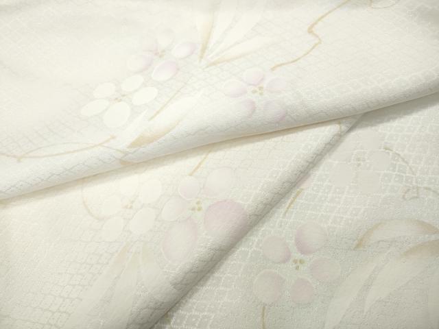 平和屋着物●長襦袢　袷　枝花文　暈し染め　正絹　逸品　CABD0239ut