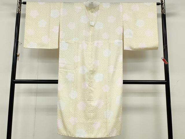 平和屋着物●長襦袢　無双仕立て　舞梅文　半衿刺繍　洗える着物　CABD0241ut
