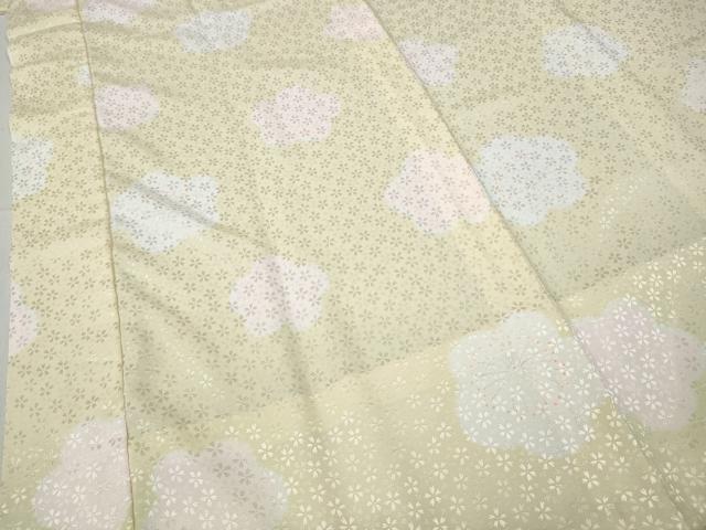 平和屋着物●長襦袢　無双仕立て　舞梅文　半衿刺繍　洗える着物　CABD0241ut