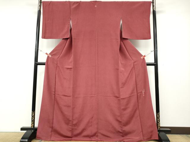 平和屋着物●江戸小紋　作家物　草木染　鮫小紋柄　正絹　逸品　CABD0251ut