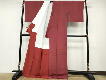 平和屋着物●江戸小紋　作家物　草木染　鮫小紋柄　正絹　逸品　CABD0251ut