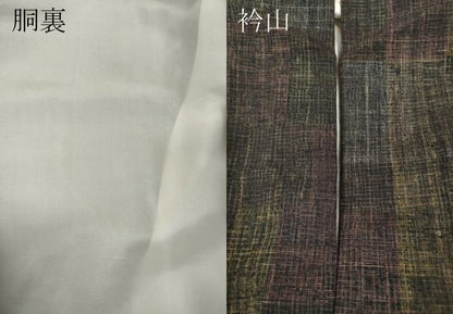 平和屋着物●上質な紬　吉祥文　正絹　逸品　CABD0252ut