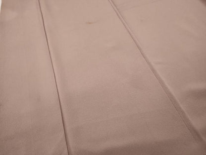 平和屋着物●本加賀友禅作家　柿本市郎監修　色無地　薄柿色　正絹　逸品　CABD0254ut