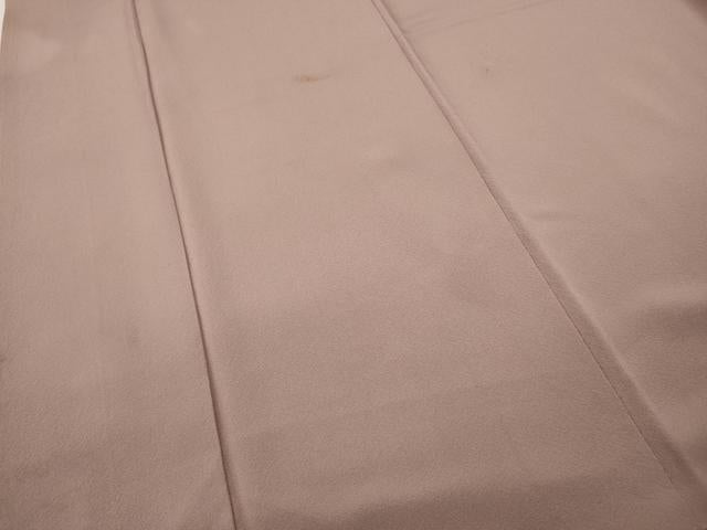 平和屋着物●本加賀友禅作家　柿本市郎監修　色無地　薄柿色　正絹　逸品　CABD0254ut