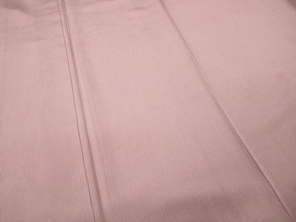 平和屋着物●江戸小紋　万筋　紅梅色×一斤染色　正絹　逸品　CABD0265ut