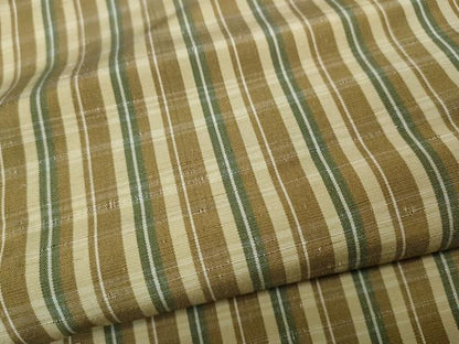 平和屋着物●上質な紬　格子柄　正絹　逸品　CABD0271ut