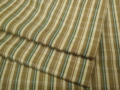 平和屋着物●上質な紬　格子柄　正絹　逸品　CABD0271ut
