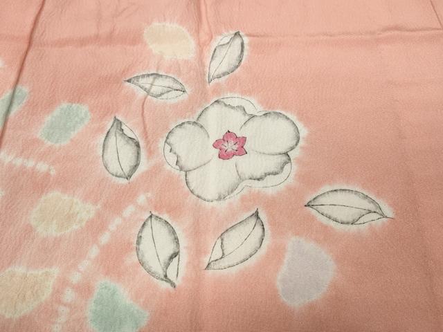 平和屋着物●長襦袢　無双仕立て　辻が花　絞り　半衿刺繍　正絹　逸品　CABD0276ut