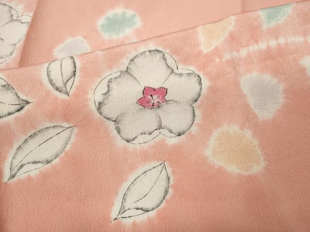 平和屋着物●長襦袢　無双仕立て　辻が花　絞り　半衿刺繍　正絹　逸品　CABD0276ut