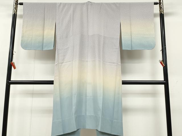 平和屋着物●長襦袢　無双仕立て　霞文　暈し染め　正絹　逸品　CABD0279ut