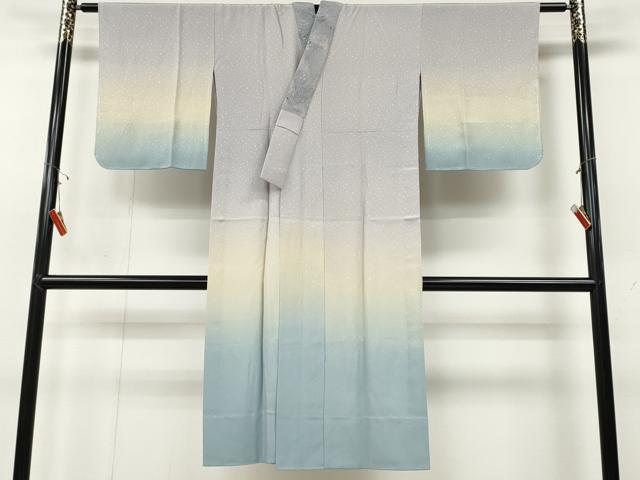 平和屋着物●長襦袢　無双仕立て　霞文　暈し染め　正絹　逸品　CABD0279ut