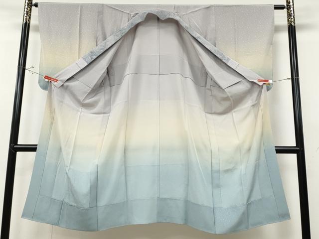 平和屋着物●長襦袢　無双仕立て　霞文　暈し染め　正絹　逸品　CABD0279ut