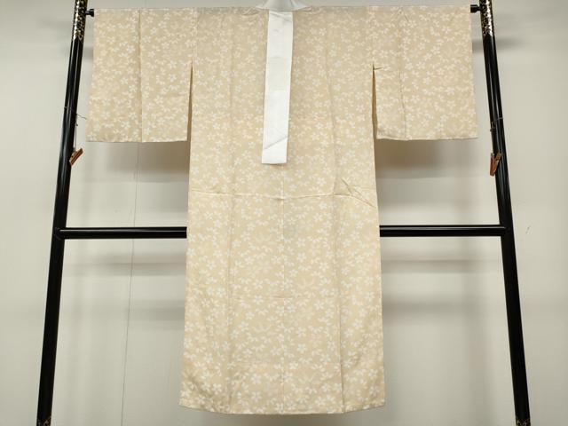 平和屋着物●長襦袢　無双仕立て　舞花笹文　正絹　逸品　CABD0280ut