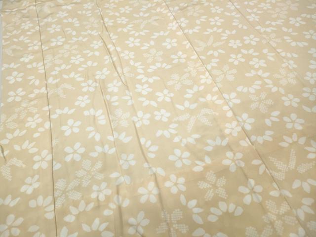 平和屋着物●長襦袢　無双仕立て　舞花笹文　正絹　逸品　CABD0280ut