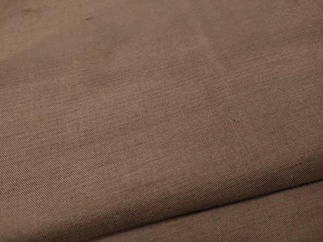 平和屋着物●上質な紬　色無地　作家物　銀煤竹色　正絹　逸品　CABD0281ut