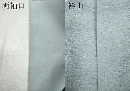 平和屋着物●洗える最高級着物　＜英＞はなぶさ謹製　色無地　霞文　水色　洗える着物　CABD0282ut