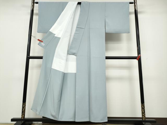 平和屋着物●洗える最高級着物　＜英＞はなぶさ謹製　色無地　霞文　水色　洗える着物　CABD0282ut