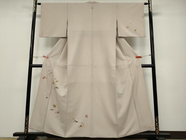 平和屋着物●洗える最高級着物　＜英＞はなぶさ謹製　訪問着　総刺繍　宝尽くし花文　金糸　洗える着物　CABD0283ut